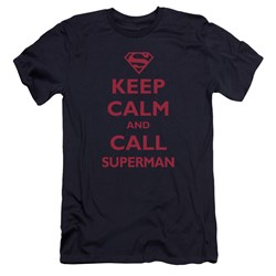 Superman - Mens Call Superman Premium Slim Fit T-Shirt