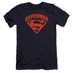 Superman - Mens Super Shield Premium Slim Fit T-Shirt