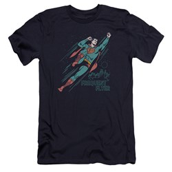 Superman - Mens Frequent Flyer Premium Slim Fit T-Shirt
