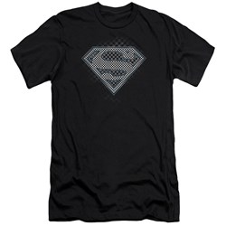 Superman - Mens Checkerboard Premium Slim Fit T-Shirt