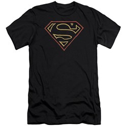 Superman - Mens Colored Shield Premium Slim Fit T-Shirt