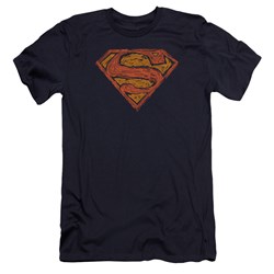 Superman - Mens Messy S Premium Slim Fit T-Shirt
