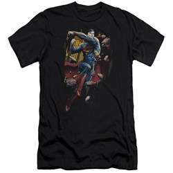 Superman - Mens Flying Determination Premium Slim Fit T-Shirt