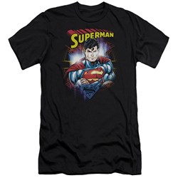 Superman - Mens Glam Premium Slim Fit T-Shirt