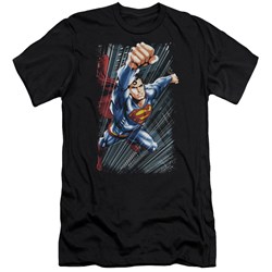 Superman - Mens Faster Than Premium Slim Fit T-Shirt
