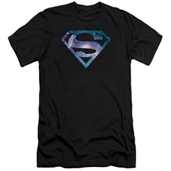 Superman - Mens Galaxy 2 Shield Premium Slim Fit T-Shirt