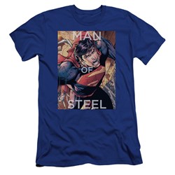 Superman - Mens Flight Of Steel Premium Slim Fit T-Shirt