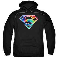 Superman - Mens Superman Tie Dye Logo Pullover Hoodie