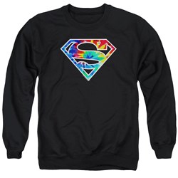 Superman - Mens Superman Tie Dye Logo Sweater
