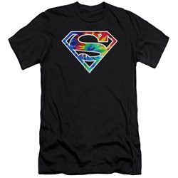 Superman - Mens Superman Tie Dye Logo Premium Slim Fit T-Shirt