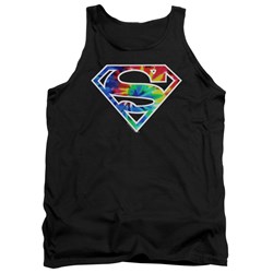 Superman - Mens Superman Tie Dye Logo Tank Top