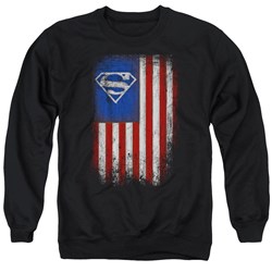 Superman - Mens Old Glory Shield Sweater