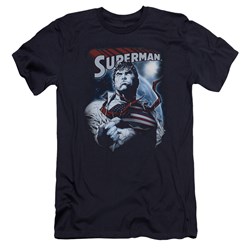 Superman - Mens Honor And Protect Premium Slim Fit T-Shirt