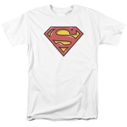 Superman - Mens Airbrush Shield T-Shirt
