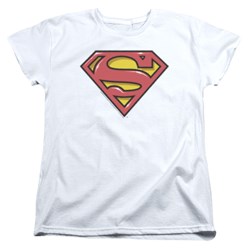 Superman - Womens Airbrush Shield T-Shirt