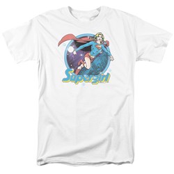 Superman - Mens Supergirl Airbrush T-Shirt