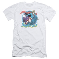 Superman - Mens Supergirl Airbrush Slim Fit T-Shirt