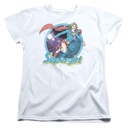 Superman - Womens Supergirl Airbrush T-Shirt