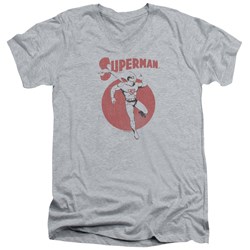 Superman - Mens Vintage Sphere V-Neck T-Shirt