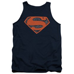 Superman - Mens Vintage Shield Collage Tank Top