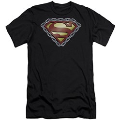 Superman - Mens Chained Shield Premium Slim Fit T-Shirt