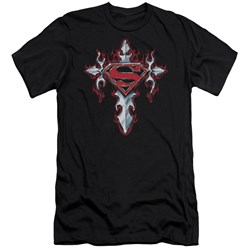 Superman - Mens Gothic Steel Logo Premium Slim Fit T-Shirt