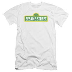 Sesame Street - Mens Logo Premium Slim Fit T-Shirt