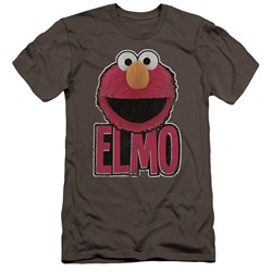 Sesame Street - Mens Elmo Smile Premium Slim Fit T-Shirt