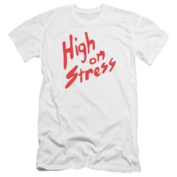 Revenge Of The Nerds - Mens High On Stress Premium Slim Fit T-Shirt