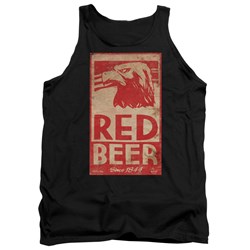 Archer - Mens Red Beer Label Tank Top