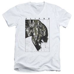 Aliens - Mens Aliens Inside V-Neck T-Shirt