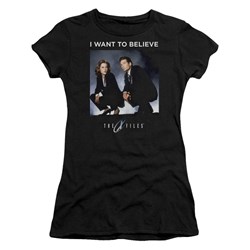 X Files - Juniors Want To Believe T-Shirt
