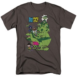 Teen Titans Go - Mens Beast Boy Stack T-Shirt