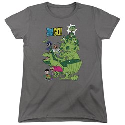 Teen Titans Go - Womens Beast Boy Stack T-Shirt