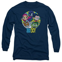 Teen Titans Go - Mens Go Go Group Long Sleeve T-Shirt
