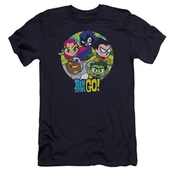 Teen Titans Go - Mens Go Go Group Premium Slim Fit T-Shirt