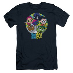 Teen Titans Go - Mens Go Go Group Slim Fit T-Shirt