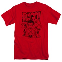Teen Titans Go - Mens Team Up T-Shirt