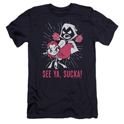 Teen Titans Go - Mens Suckas Premium Slim Fit T-Shirt