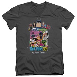 Teen Titans Go To The Movies - Mens Hollywood V-Neck T-Shirt
