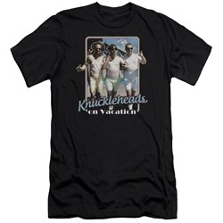 Three Stooges - Mens Knucklesheads On Vacation Premium Slim Fit T-Shirt