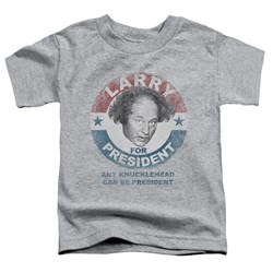 Three Stooges - Toddlers Larry For President T-Shirt