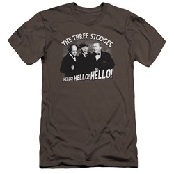 Three Stooges - Mens Hello Again Premium Slim Fit T-Shirt