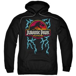 Jurassic Park - Mens Lightning Logo Pullover Hoodie