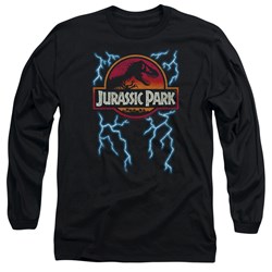 Jurassic Park - Mens Lightning Logo Long Sleeve T-Shirt