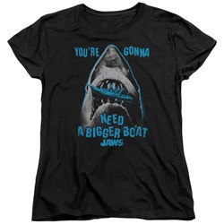 Jaws - Womens Boat In Mouth T-Shirt