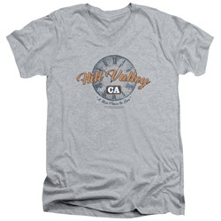 Back To The Future - Mens Hill Valley V-Neck T-Shirt
