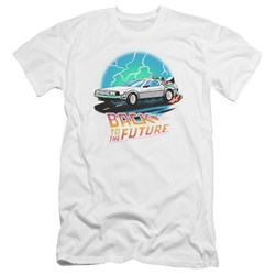 Back To The Future - Mens Bttf Airbrush Premium Slim Fit T-Shirt