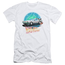 Back To The Future - Mens Bttf Airbrush Slim Fit T-Shirt