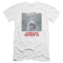 Jaws - Mens Distressed Jaws Premium Slim Fit T-Shirt